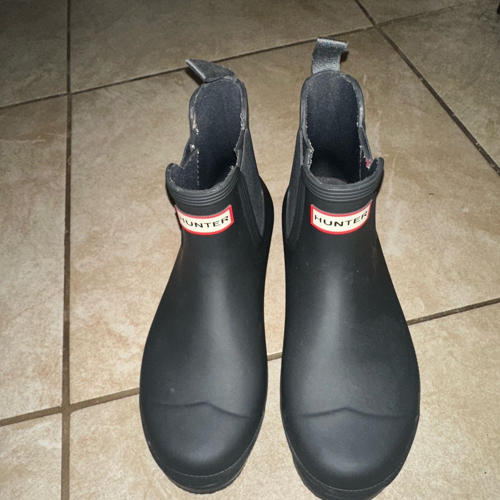 Hunter Black Ankle boots